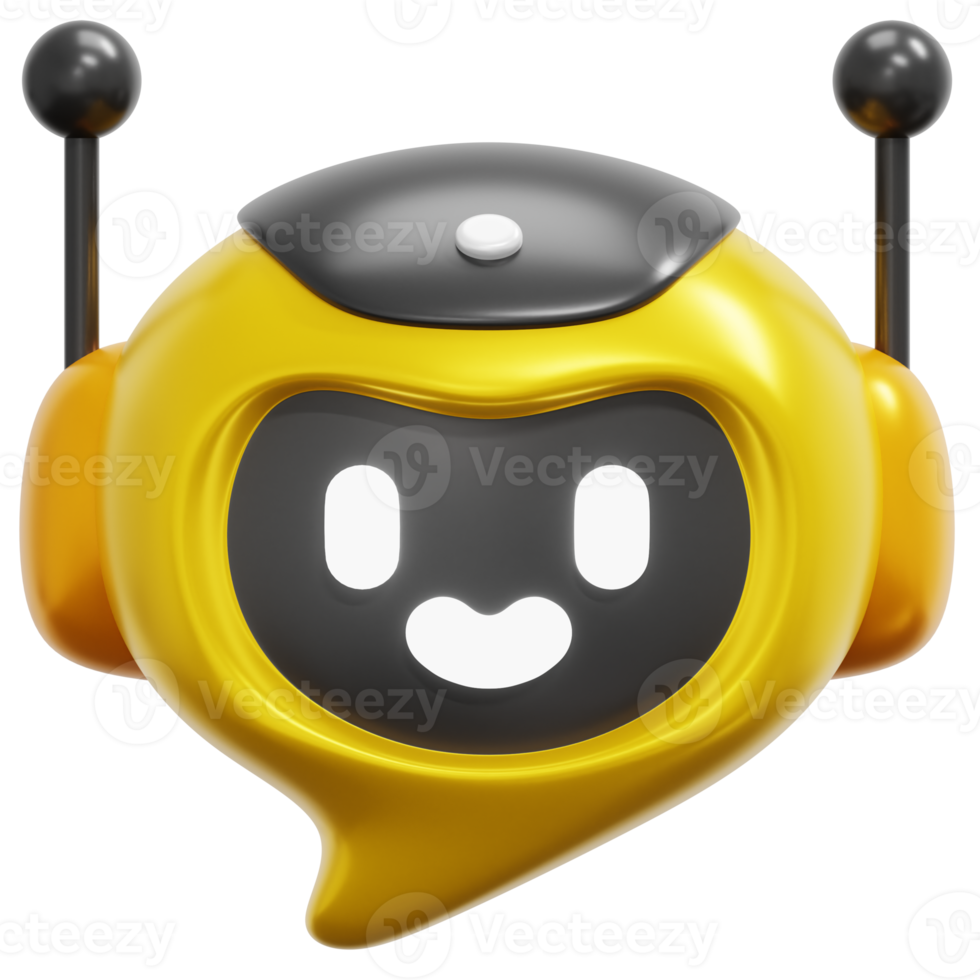 chat 3d render icon illustration png