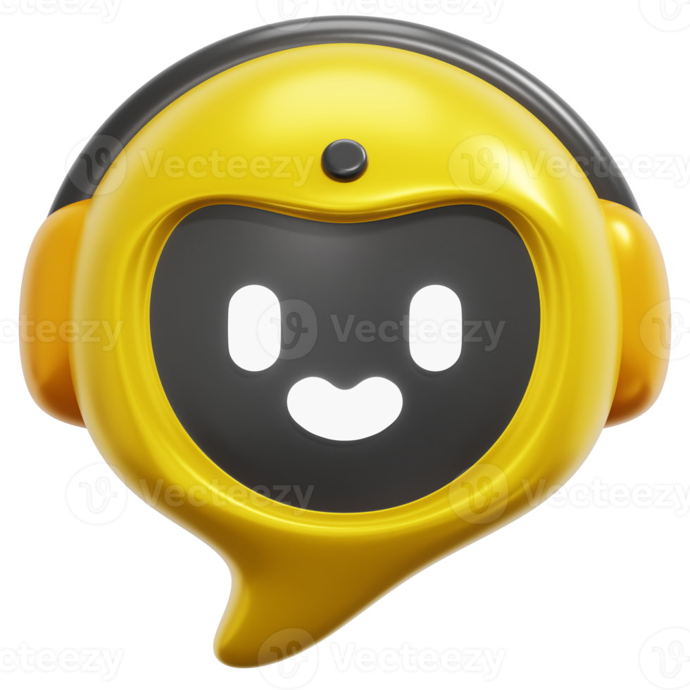 chat 3d render icon illustration png