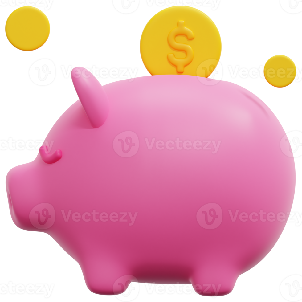 savings 3d render icon illustration png