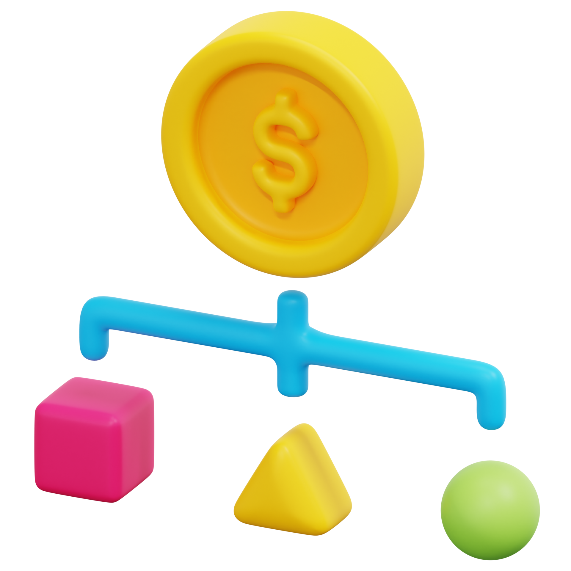 cost structure 3d render icon illustration 21616856 PNG