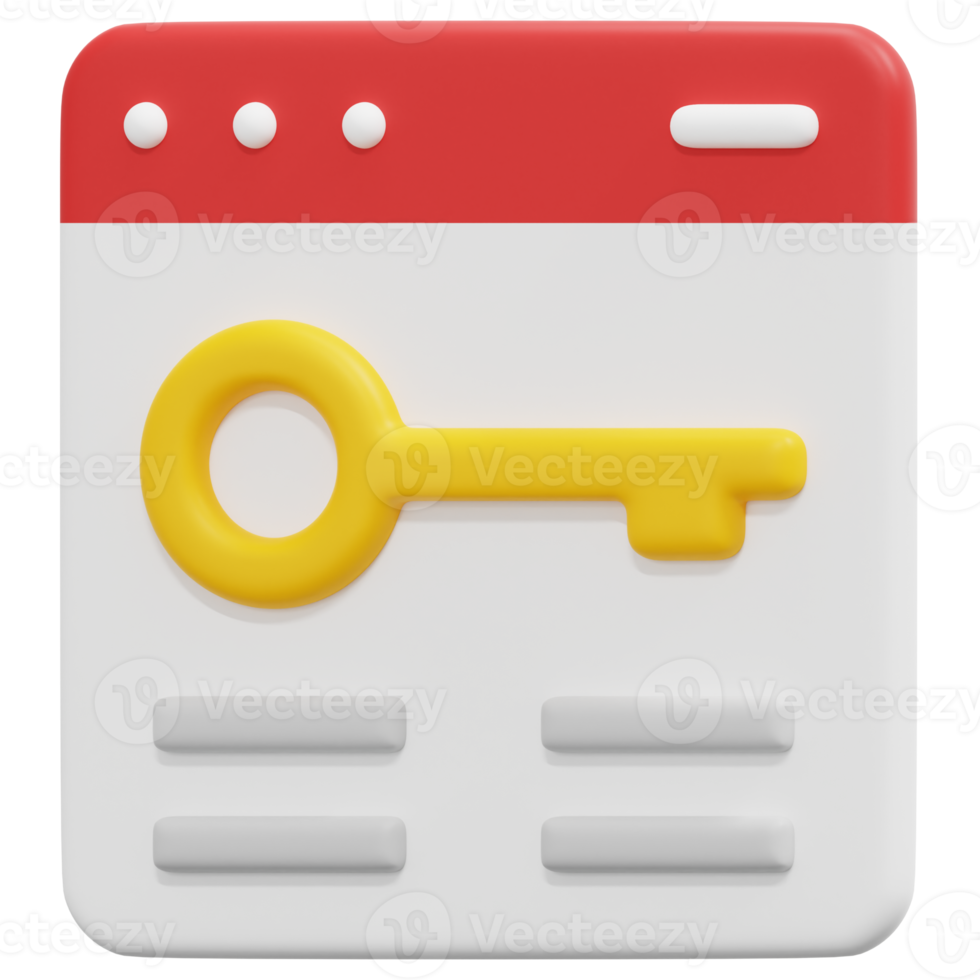 keyword 3d render icon illustration png