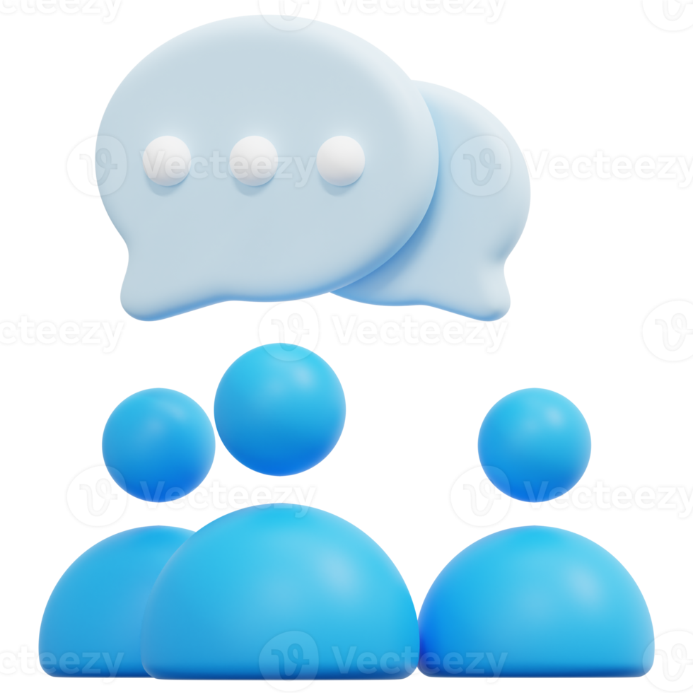 chat 3d-render-symbol-illustration png