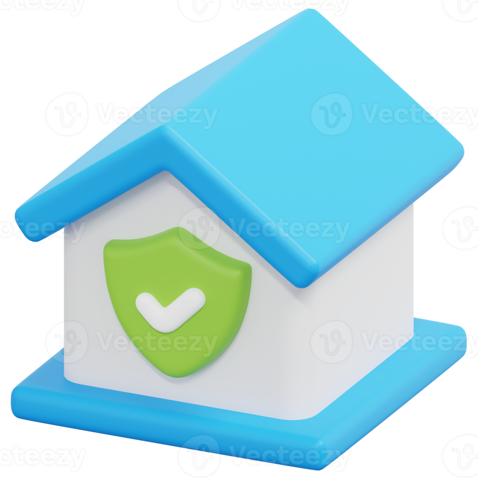 security 3d render icon illustration png