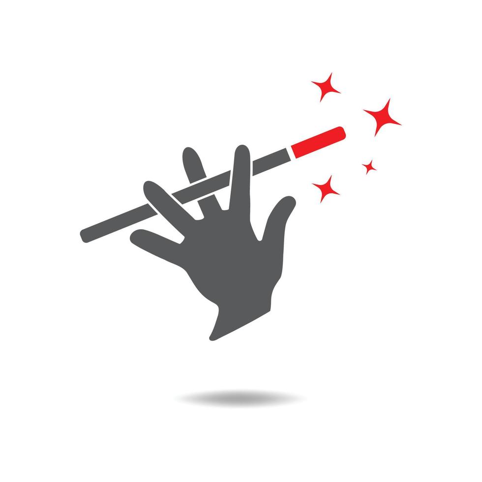 magic wand icon logo vector template