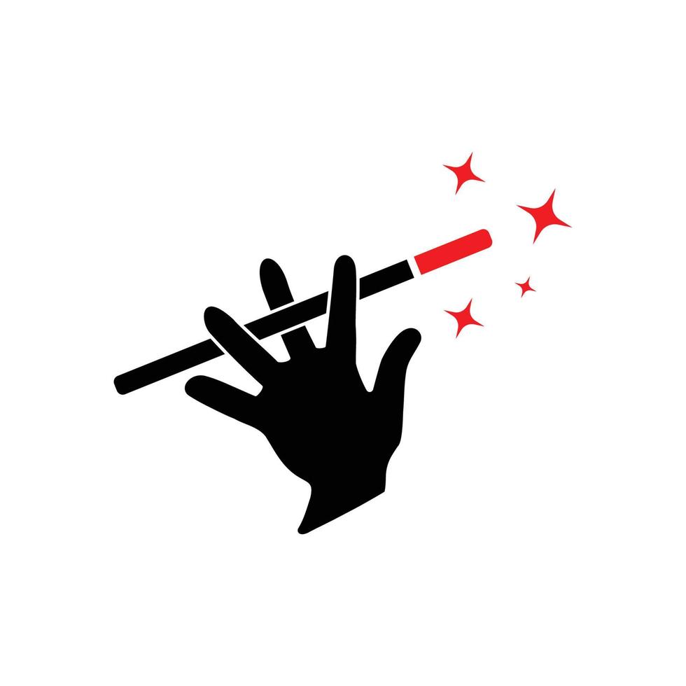 magic wand icon logo vector template