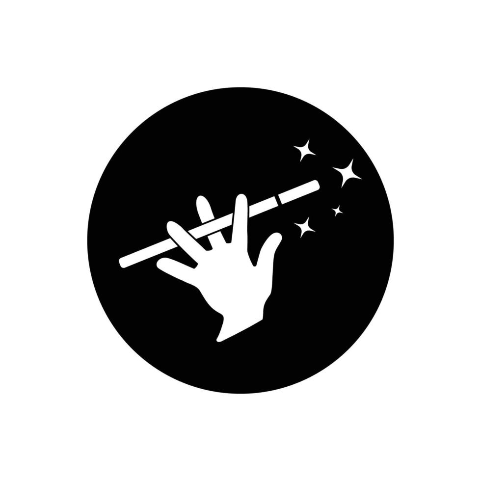 magic wand icon logo vector template