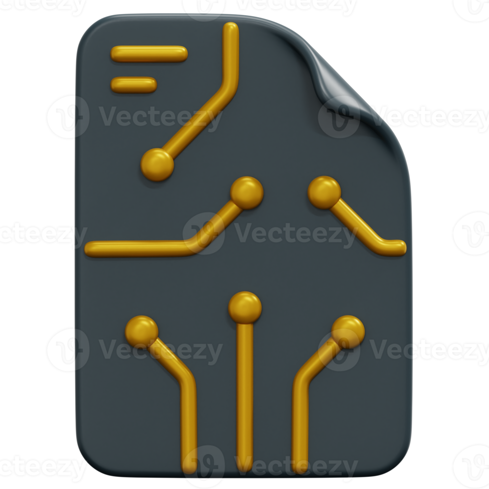 Clever Verträge 3d machen Symbol Illustration png