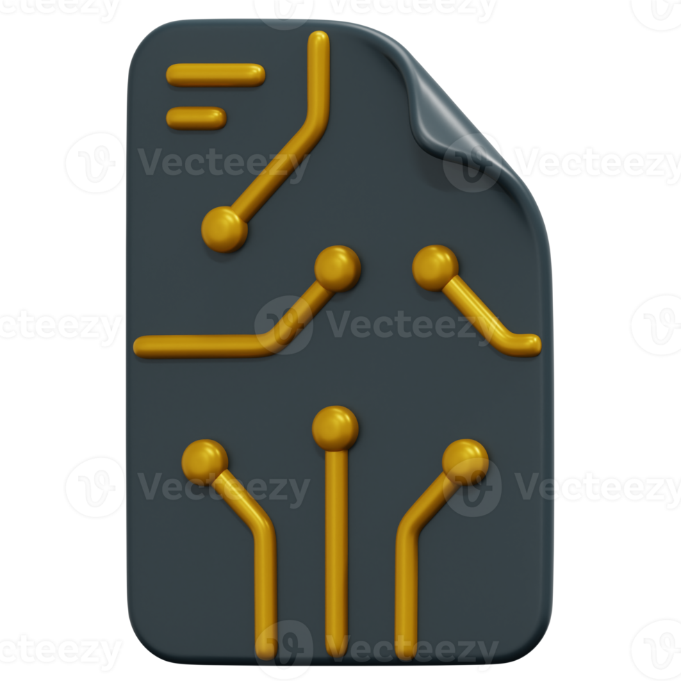 Clever Verträge 3d machen Symbol Illustration png