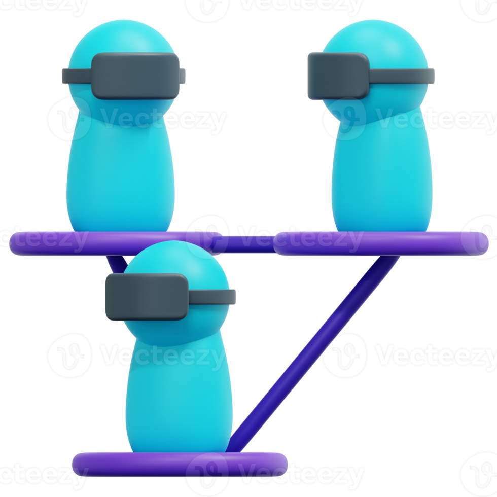 community 3d render icon illustration png