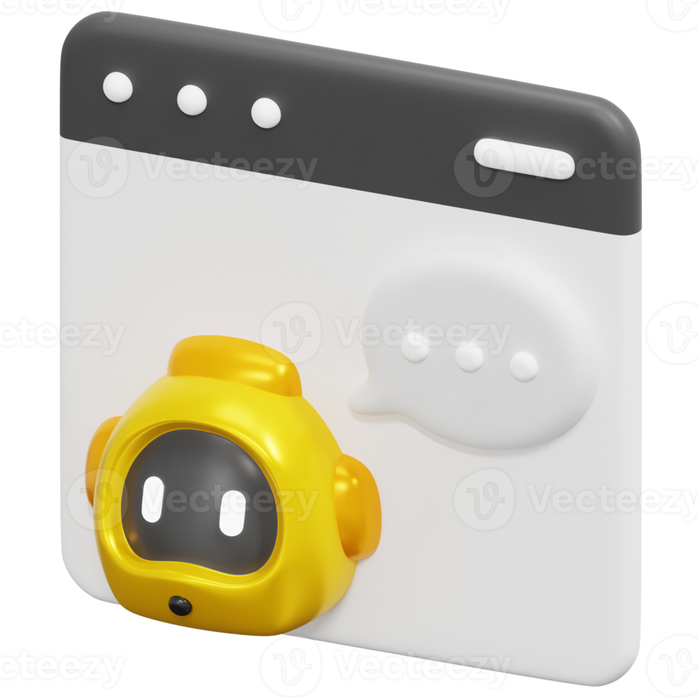 web 3d render icon illustration png
