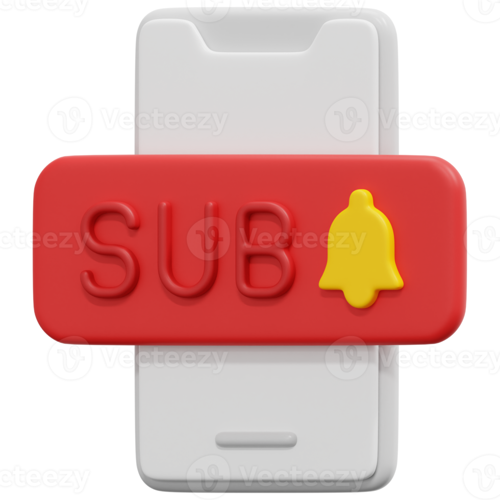 subscription 3d render icon illustration png