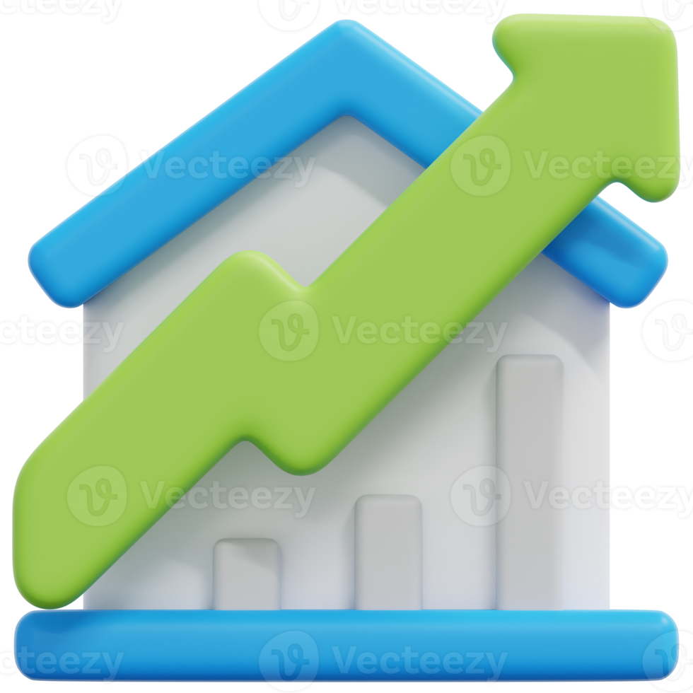 statistics 3d render icon illustration png