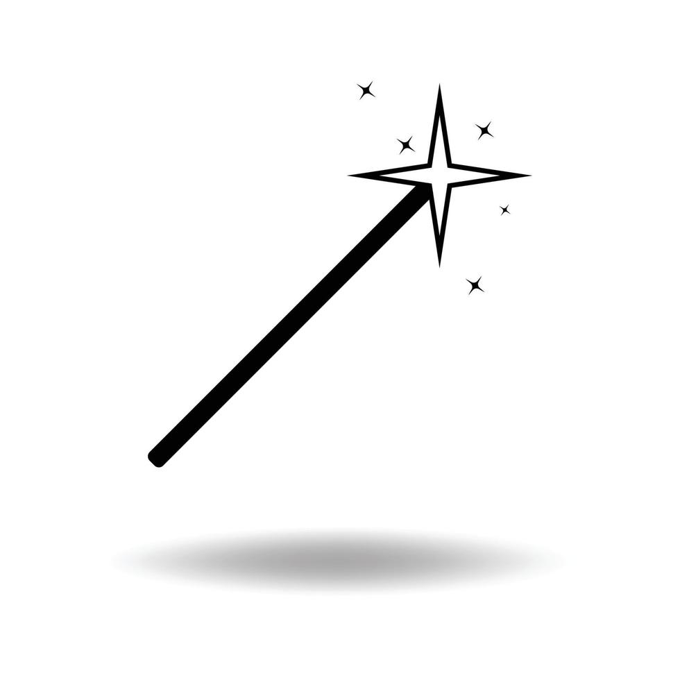 magic wand icon logo vector template