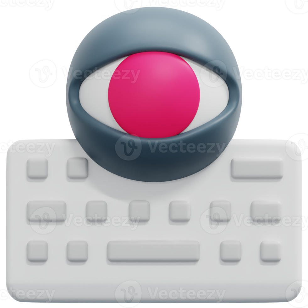 keylogger 3d render icon illustration png