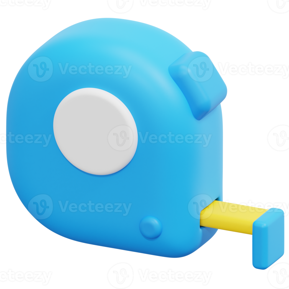 mesure ruban 3d rendre icône illustration png