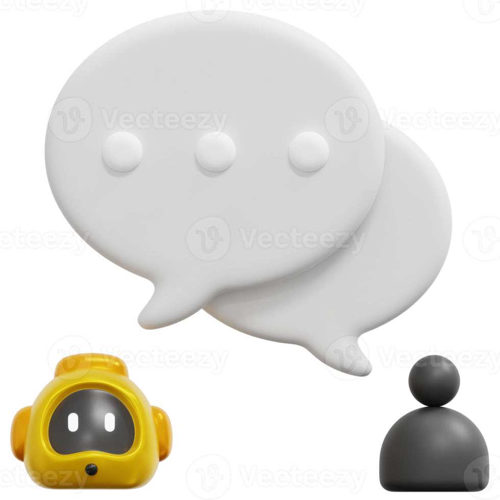 conversation 3d render icon illustration png