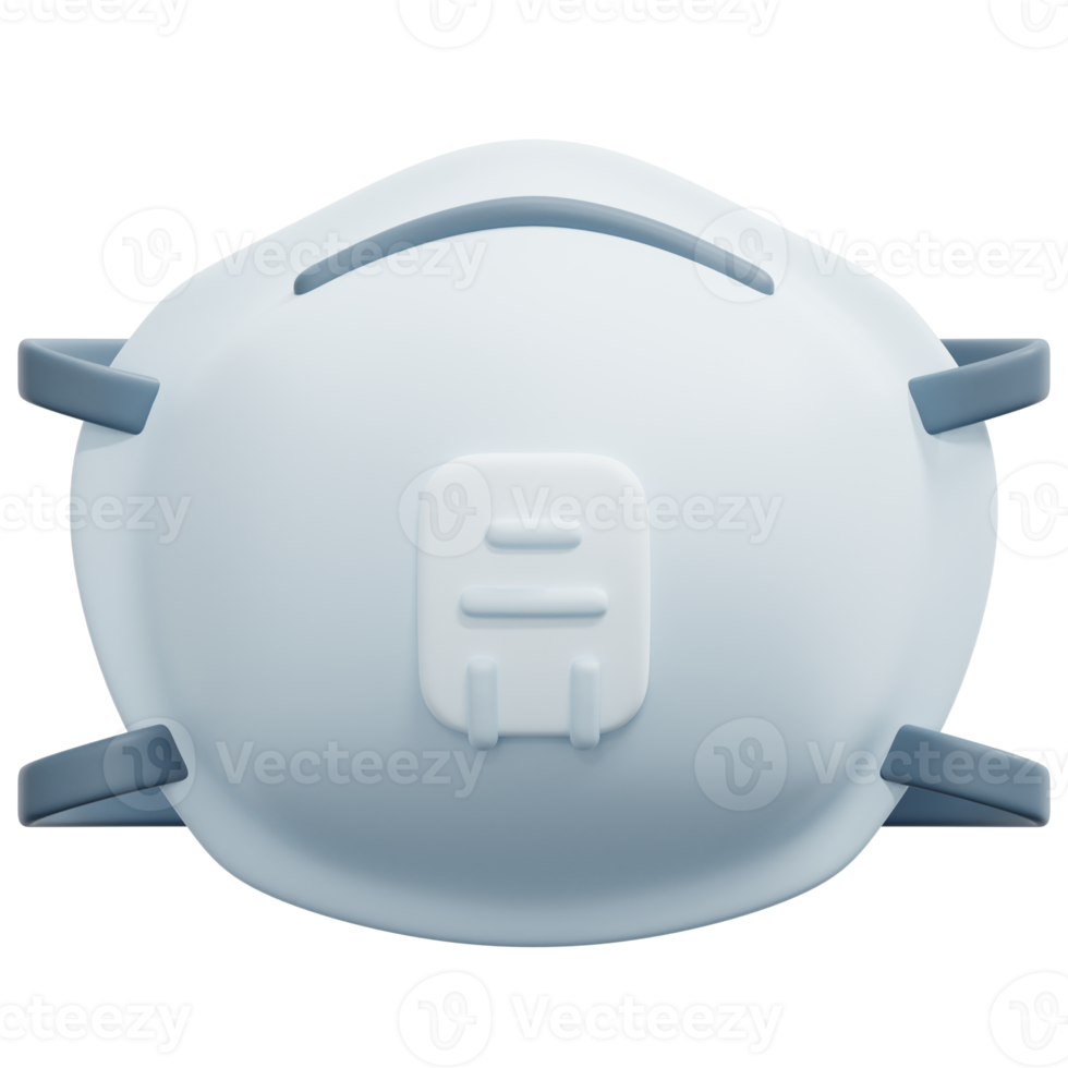 respirator mask 3d framställa ikon illustration png