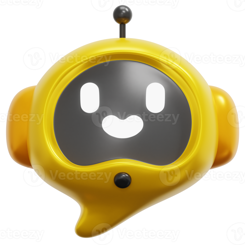 chat 3d render icon illustration png