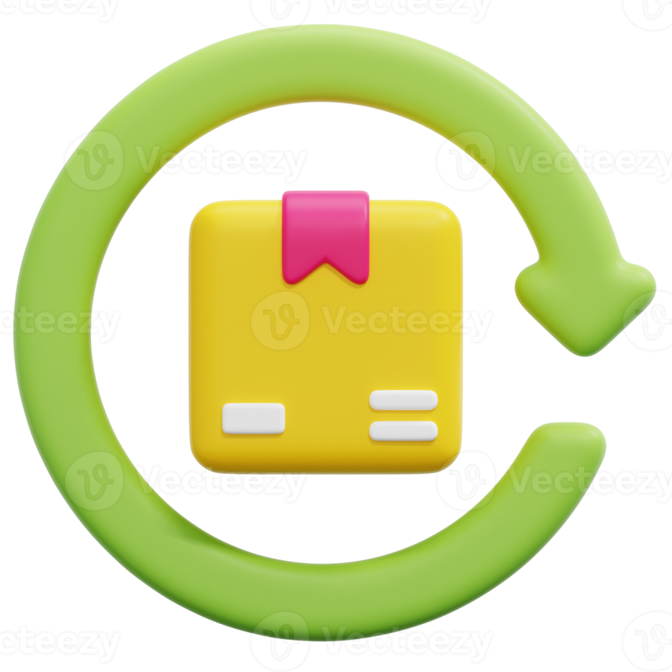 cycle 3d render icon illustration png