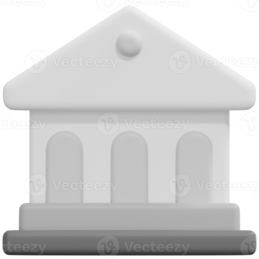 banque 3d rendre icône illustration png