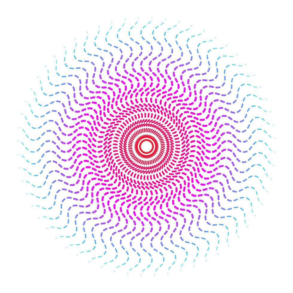 hermosa degradado Dom rayos espiral vector