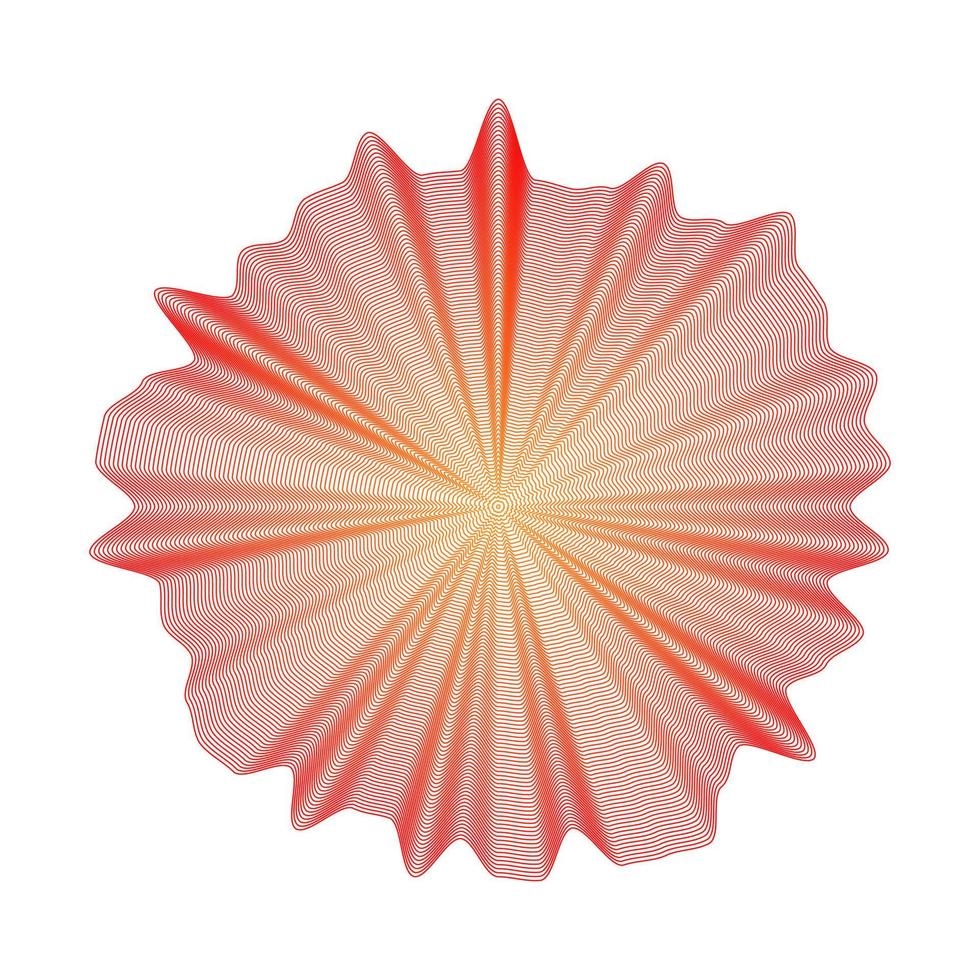 naranja y rojo arruga mezcla resumen forma logo vector ilustración