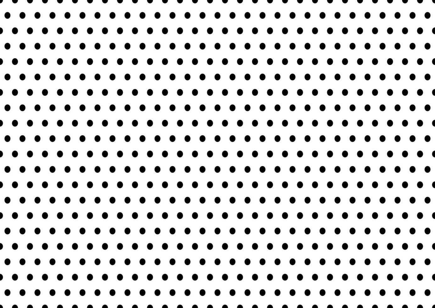 Black and white polka dot pattern for textile print. Vector background.