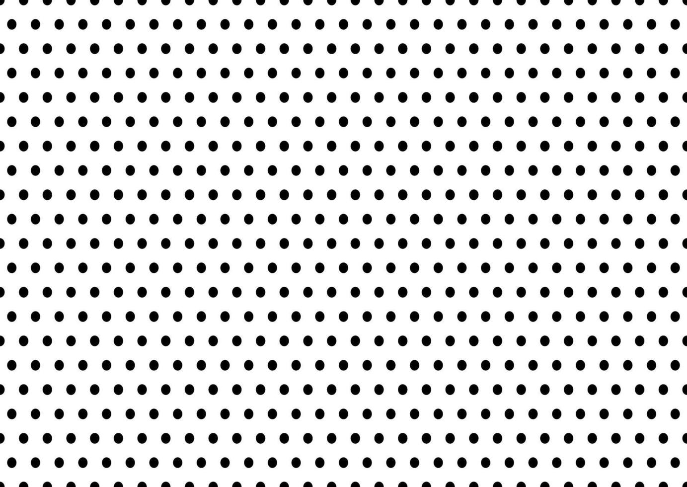 Black and white polka dot pattern for textile print. Vector background.