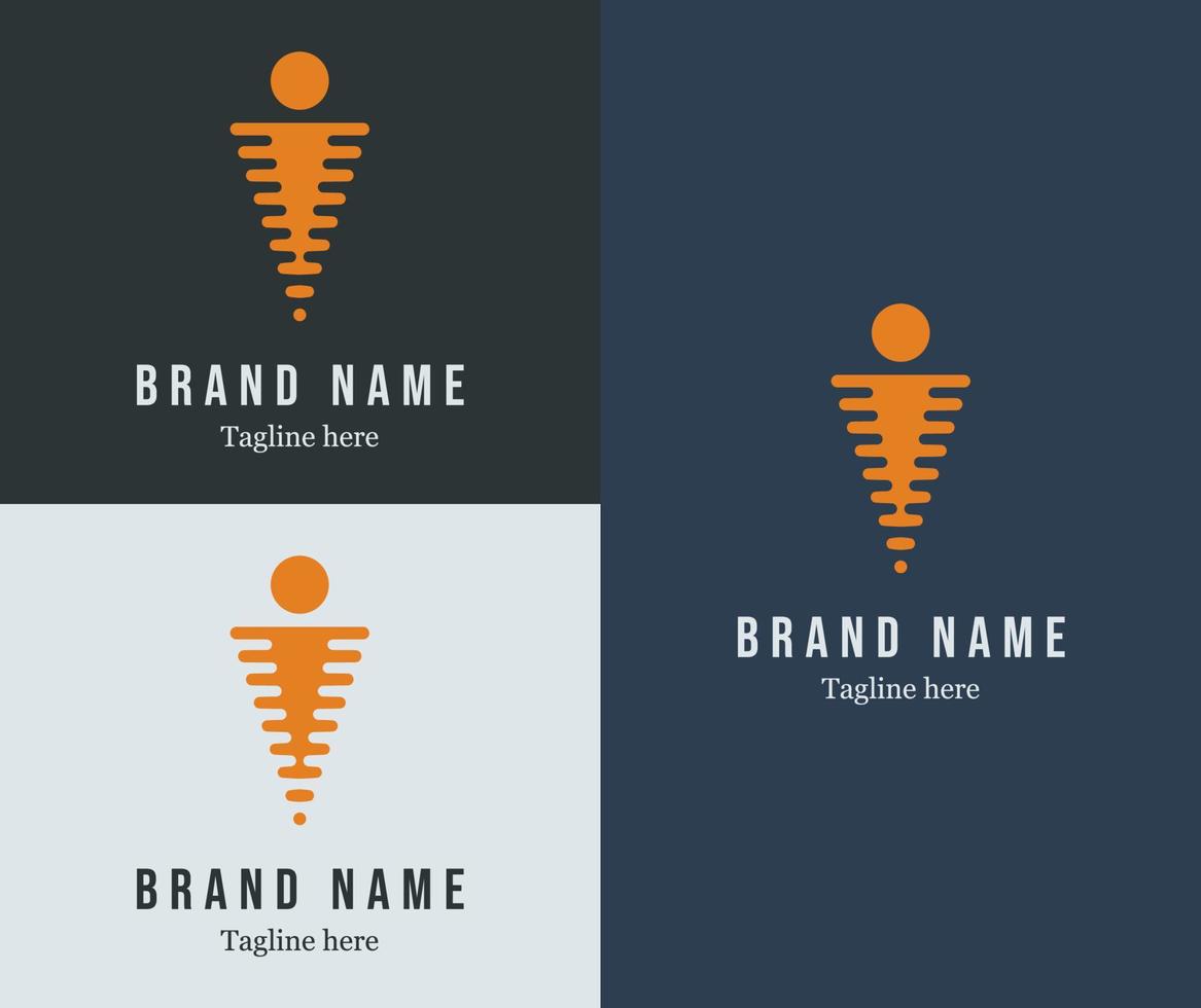 Sunset concept. Letter 'I' logotype. Modern logo for company, brand, business identity. Vector eps 10