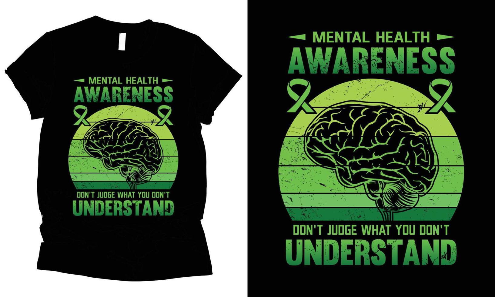 Mental health awareness don't judge what you don't understand world cancer day t-shirt design vector