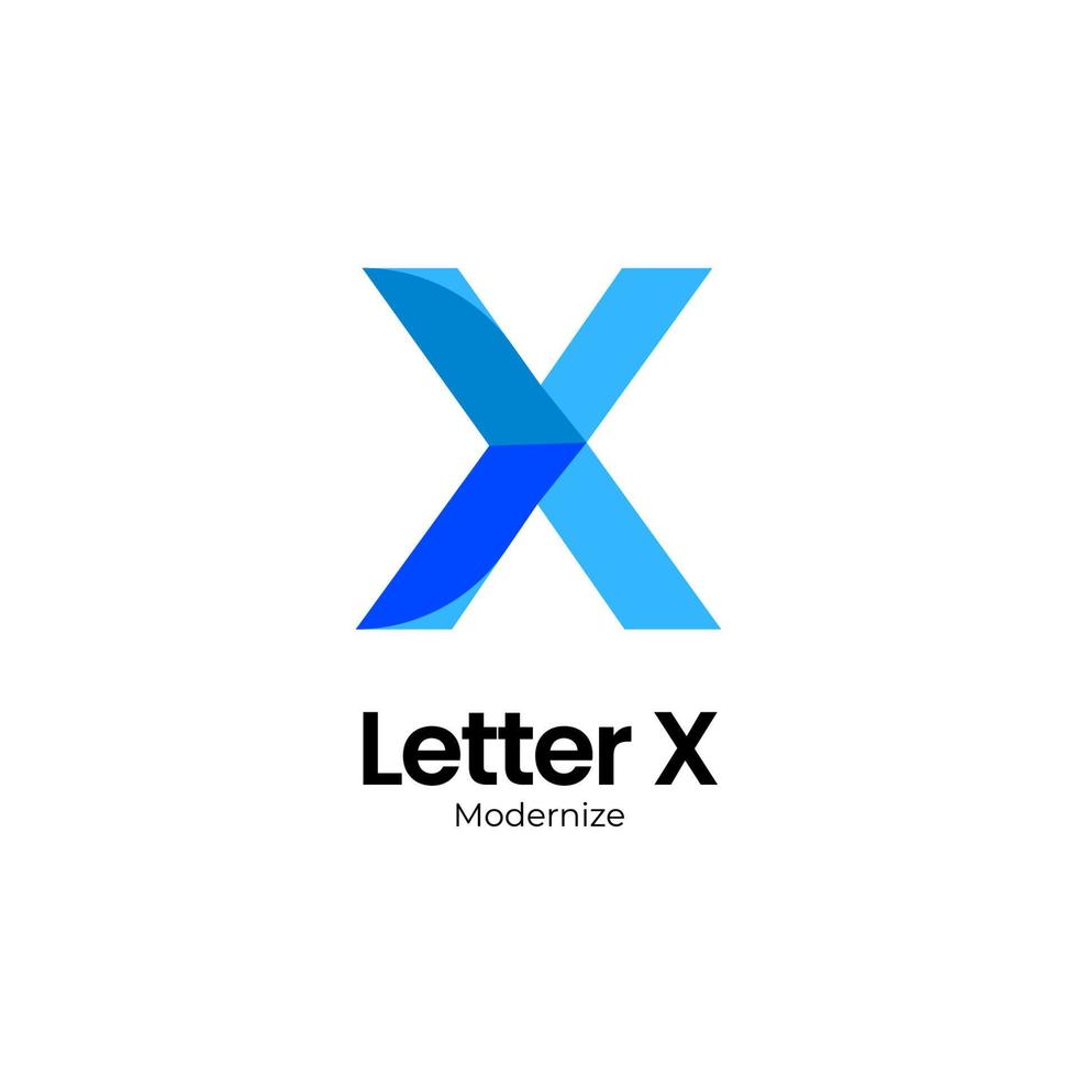 letter x and arrow logo. letter X technology logo. blue X letter initial technology logo. Modern X letter logo Design. Technology and Modern concept for your Corporate identity. vector