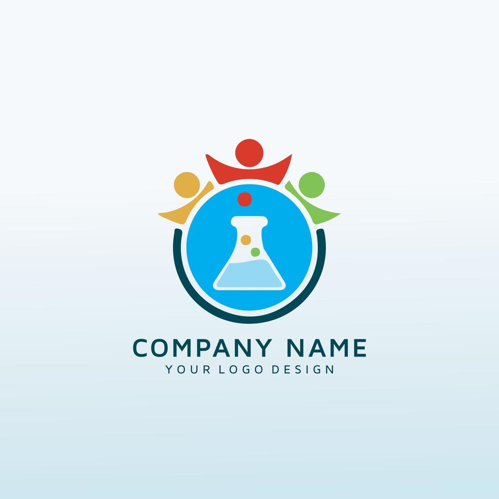 logo for a psychology research education logo vector