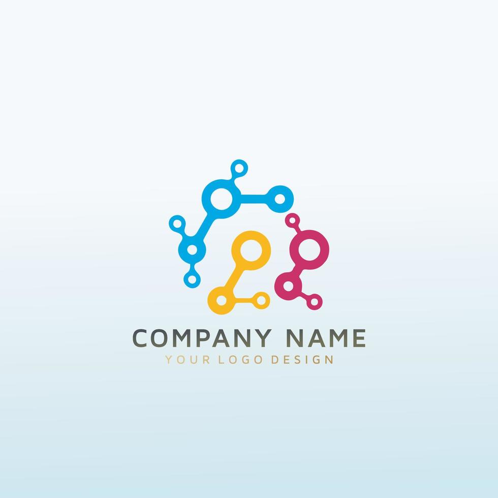 logo for a psychology research education logo vector