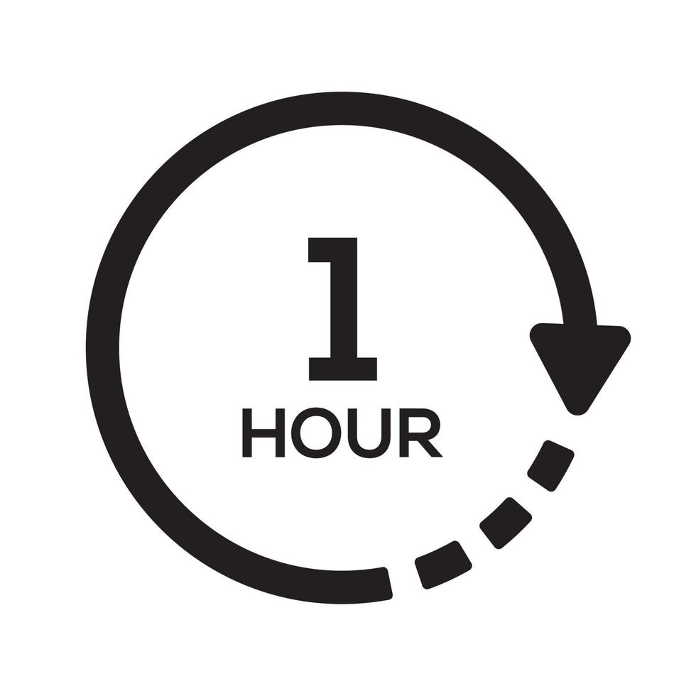 Timer icon flat design vector illustration.