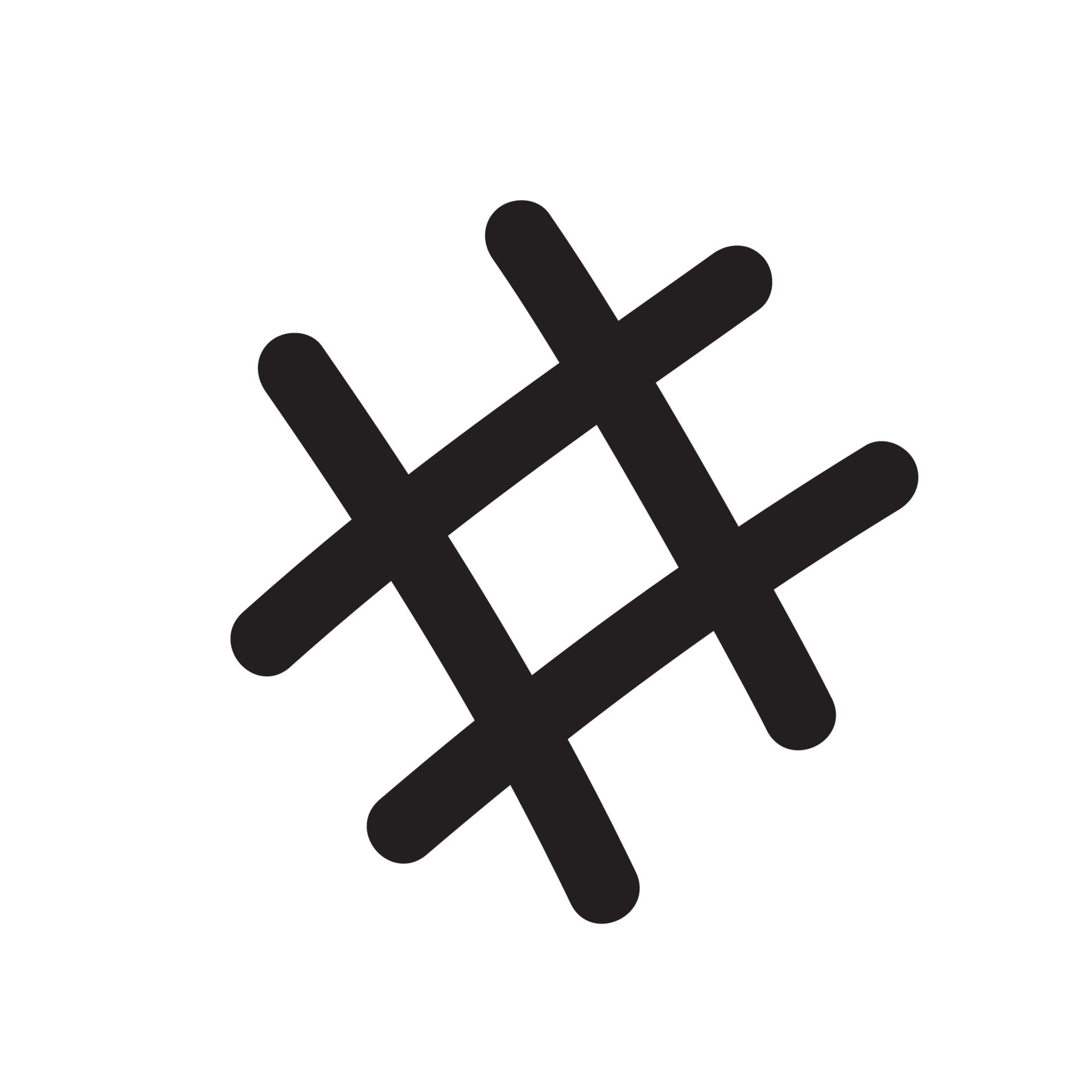 Simple hash tag icon element isolated vector illustration. 21618674 ...