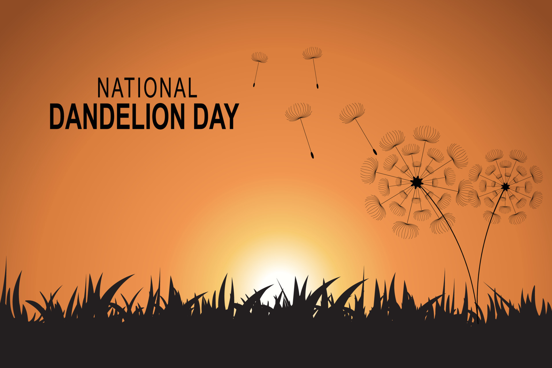 National Dandelion Day background. 21618727 Vector Art at Vecteezy