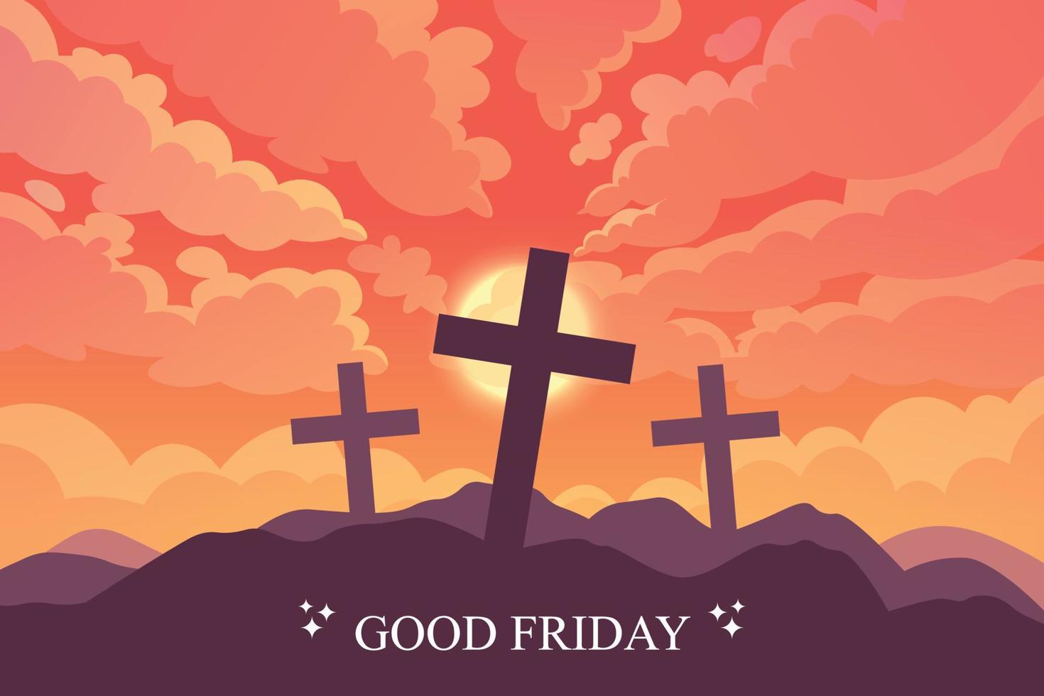 Good Friday background. vector