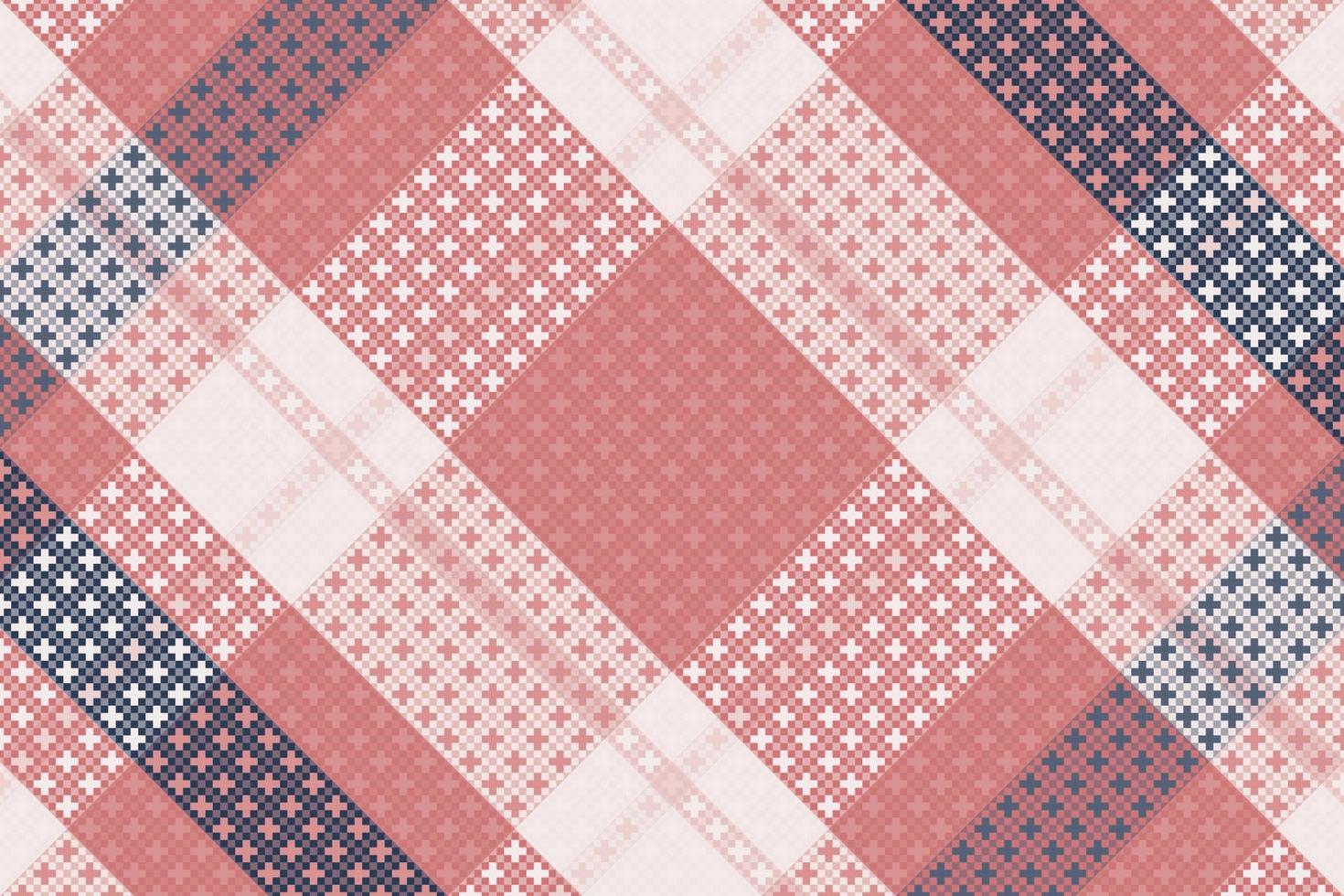Tartan Plaid With Vintage Color Pattern. vector