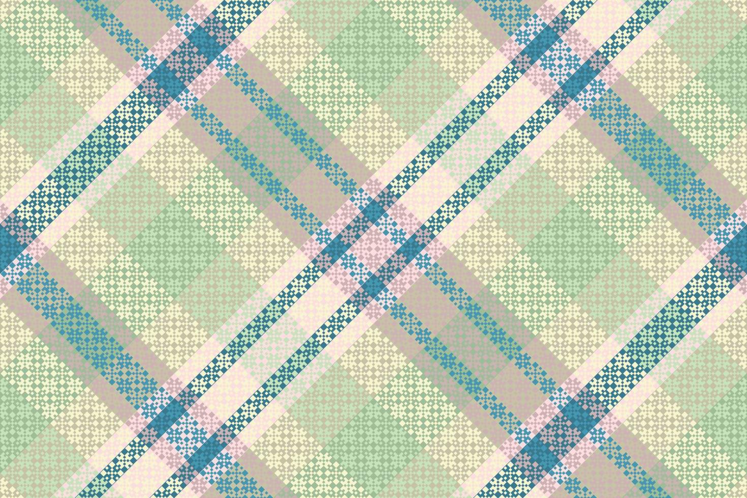 Tartan Plaid With Vintage Color Pattern. vector