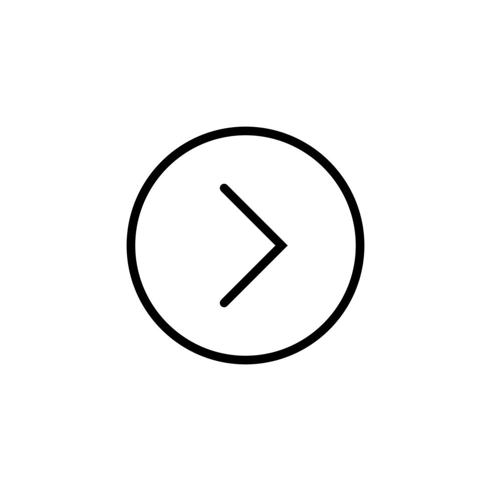 Arrow Right Isolated Line Icon. Editable stroke. Vector image that can be used in apps, adverts, shops, stores, banners