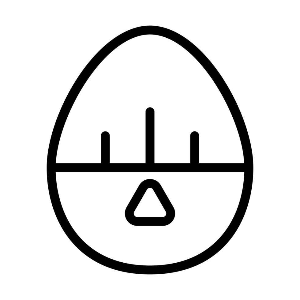 Egg timer icon vector