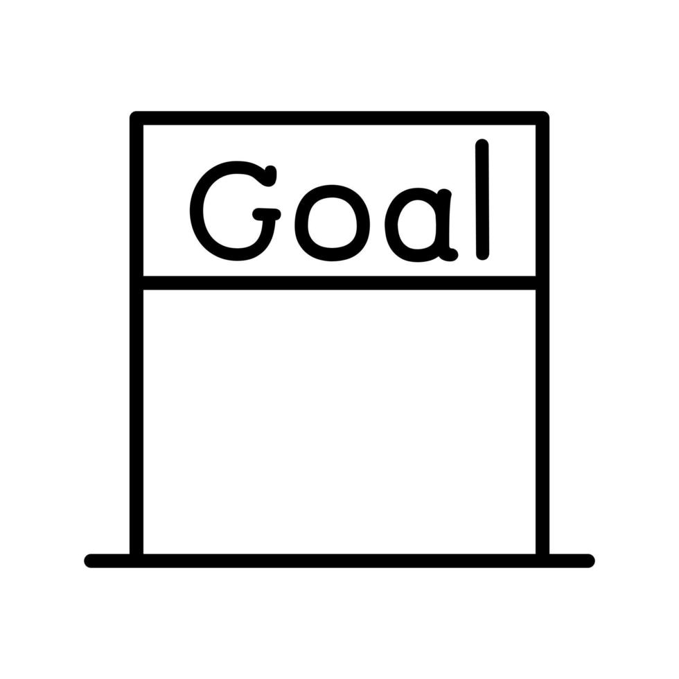 Goal line icon vector