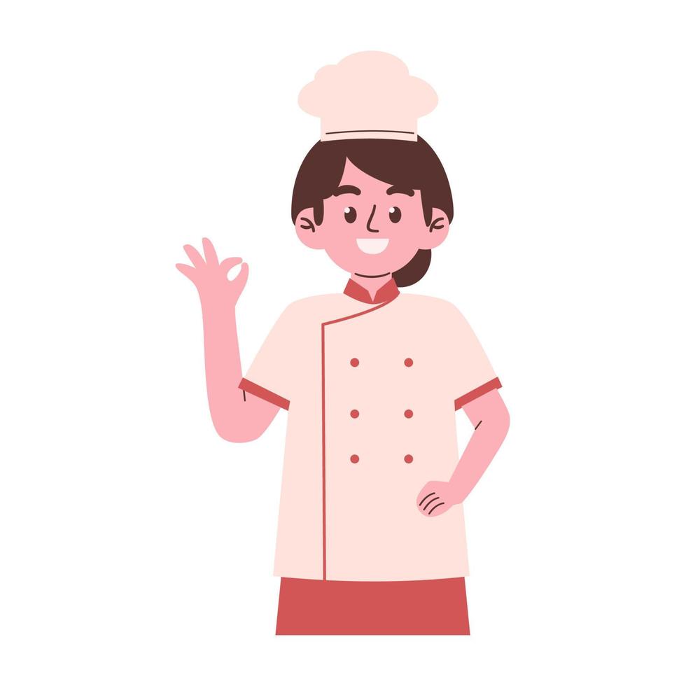 Woman chef character vector