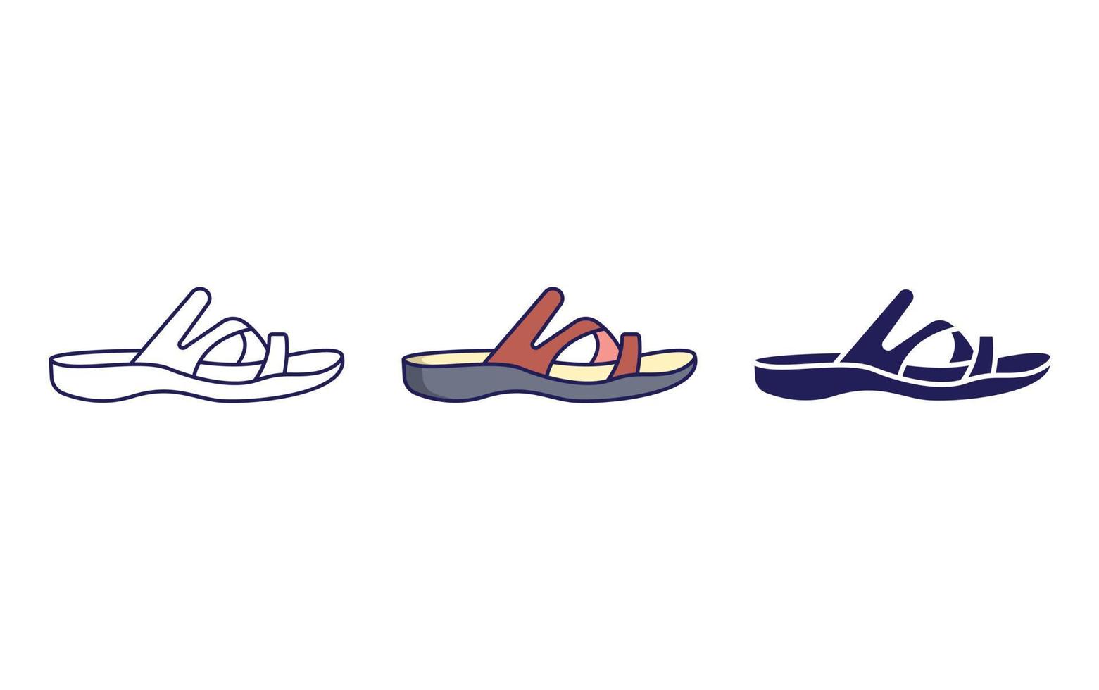 sandal vector icon