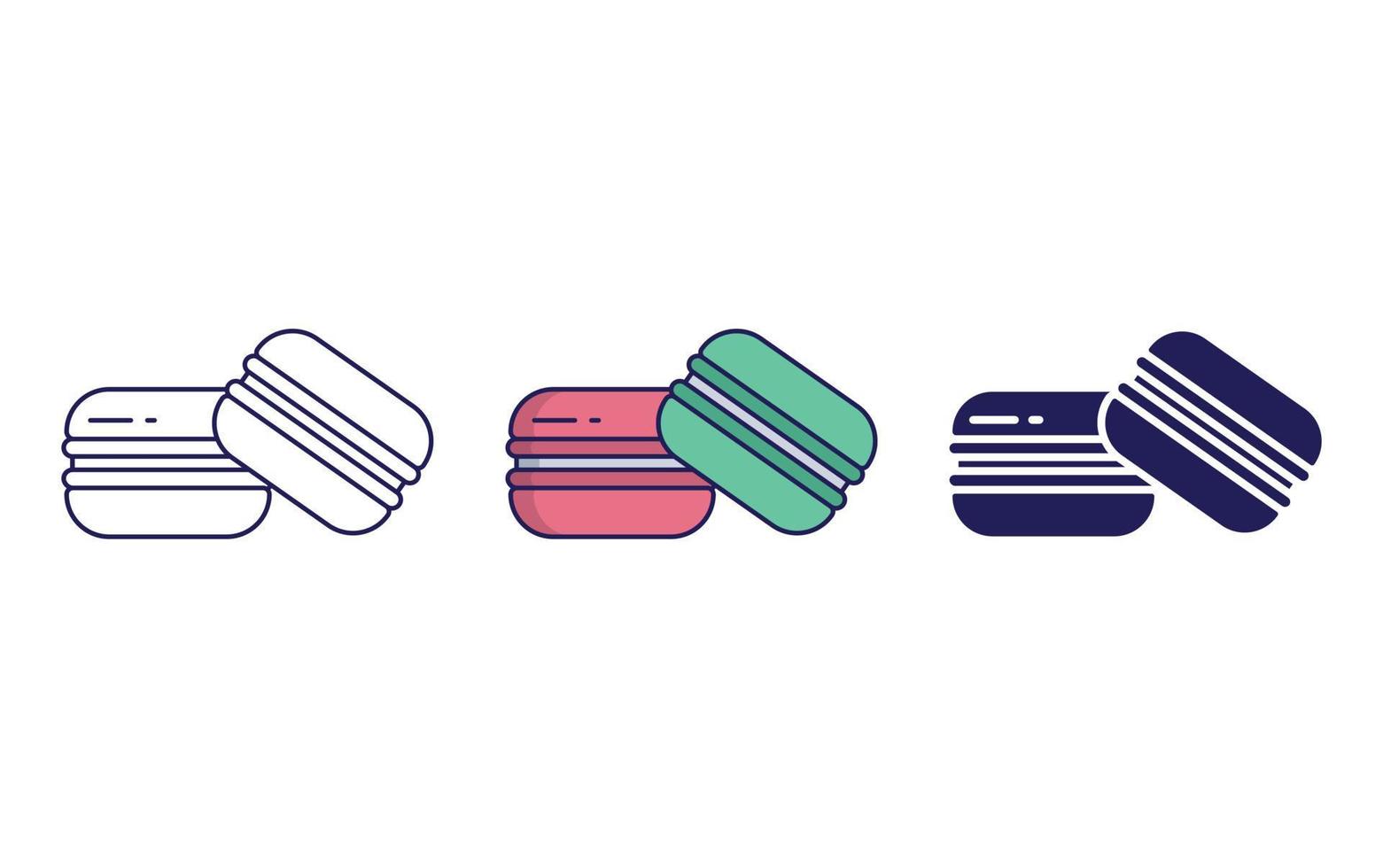 Macarons vector icon