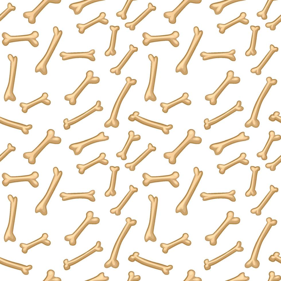 Seamless pattern with bones, Halloween background. vector