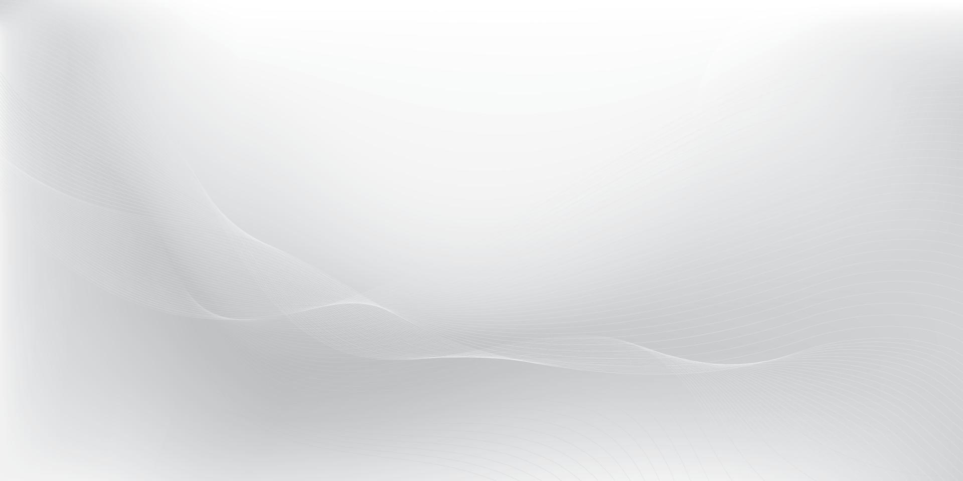 Abstract  white and gray color, modern design stripes background with wave element. Vector illustration.
