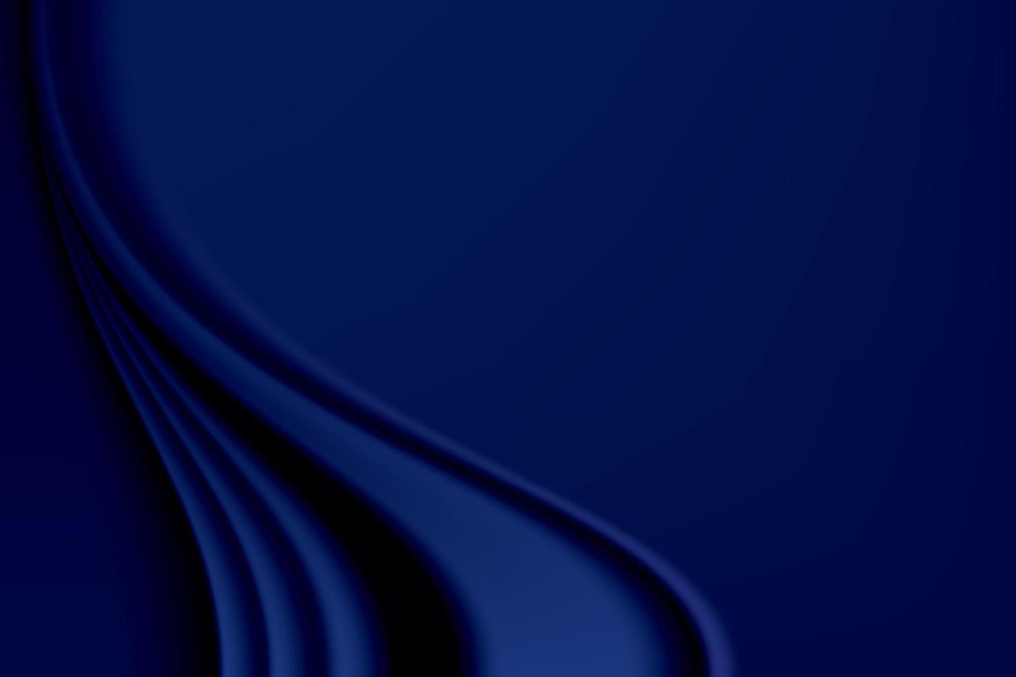 Midnight blue abstract gradient background, satin texture. Vector illustration.