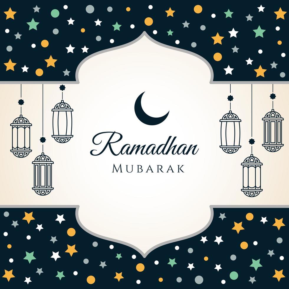 Ramadan Kareem Simple Background. - Vector. vector