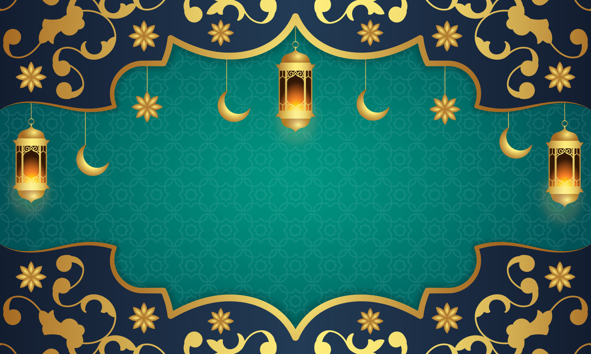 Elegant Islamic Green Background. - Vector. 21619731 Vector Art at Vecteezy